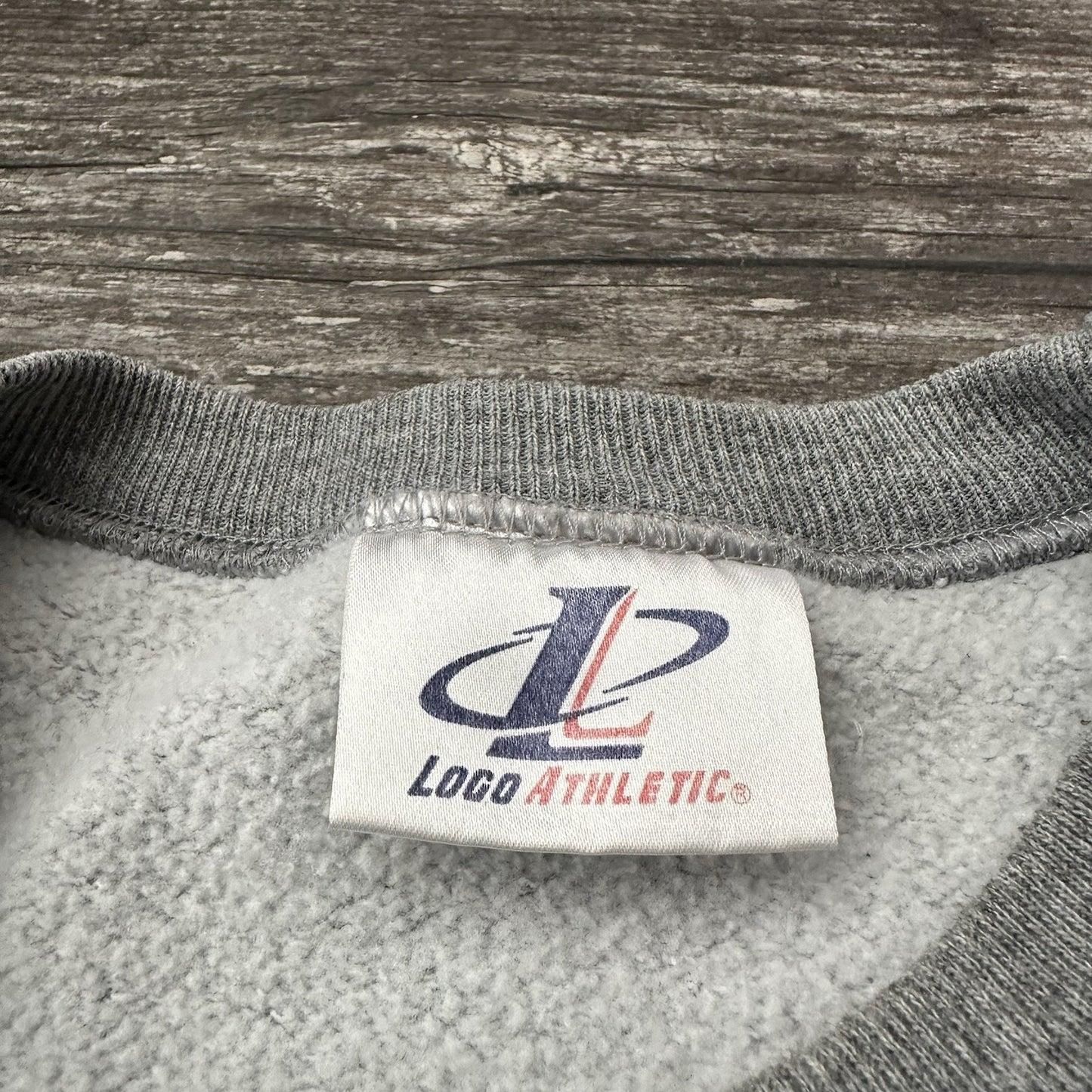 VTG LOGO ATHLETIC SAN FRANCISCO 49ERS GREY SWEATSHIRT FOOTBALL SZ L