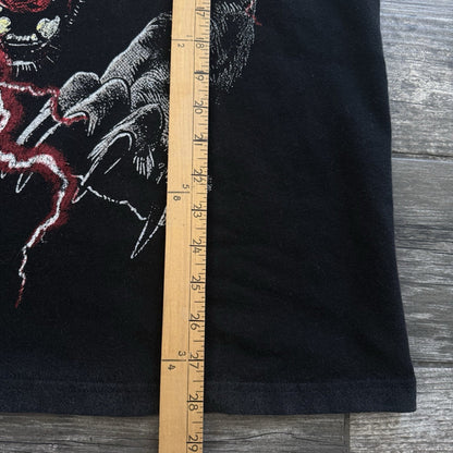 DARC SPORT WOLVES AMERICAN THUNDER BLACK RED LIGHTNING T-SHIRT MEN'S M /2000 Yesterday's Fits Clothing Fashion Vintage Streetwear Fashion Item