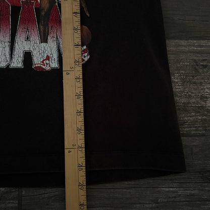 AIR JORDAN RINGS HEAVYWEIGHT 'DISTRESSED' TEE T-SHIRT SZ M OVERSIZED BASKETBALL Yesterday's Fits Clothing Fashion Vintage Streetwear Fashion Item