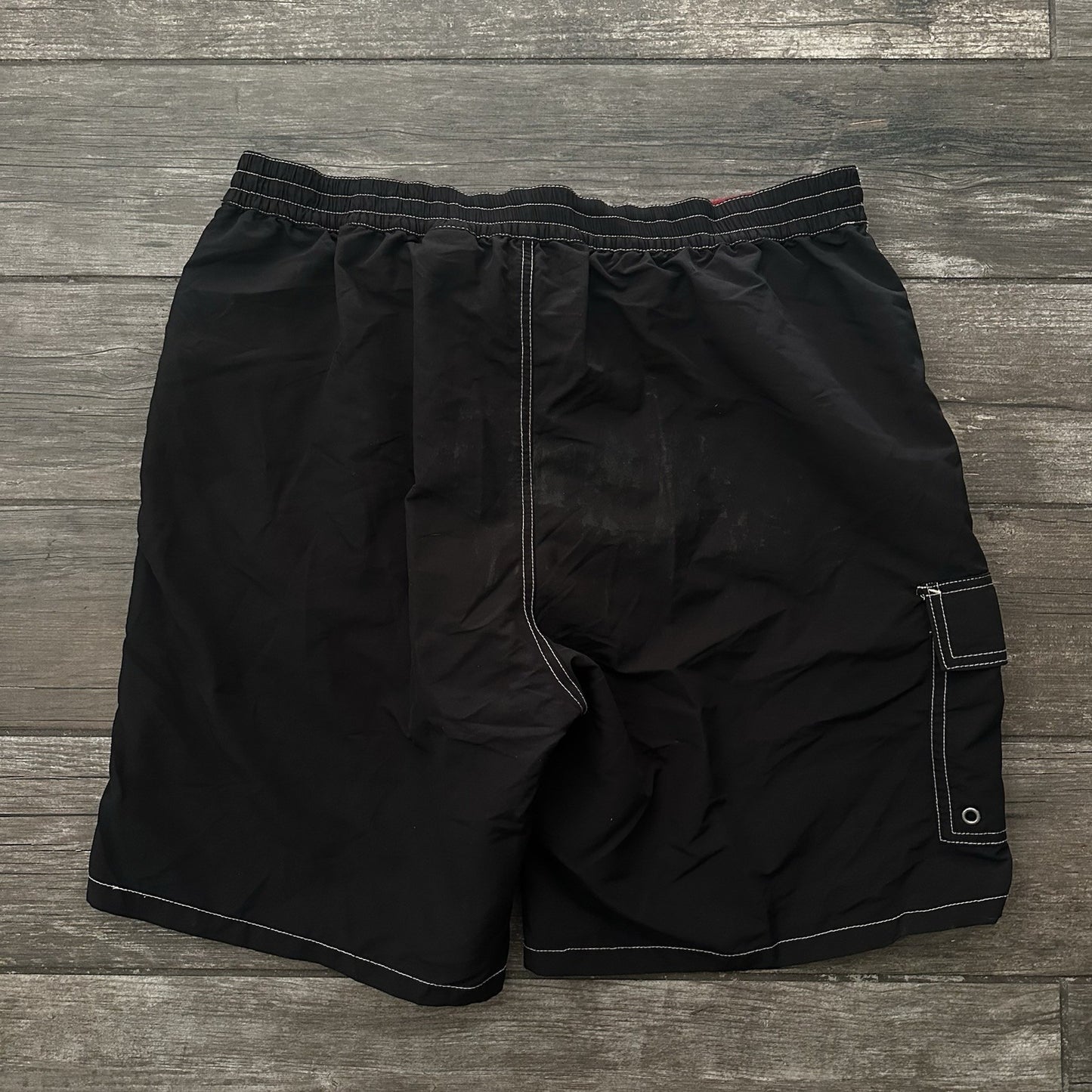 POLO RALPH LAUREN BLACK SWIM TRUNKS LINED BOARD SHORTS SZ MEN'S XL Yesterday's Fits Clothing Fashion Vintage Streetwear Fashion Item