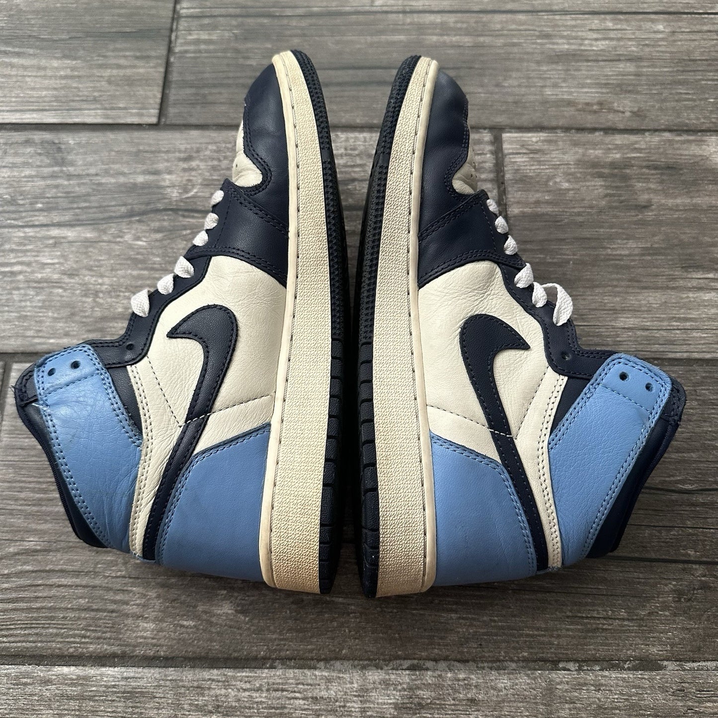 AIR JORDAN 1 HIGH OBSIDIAN GS 575441 140 NO BOX SZ 6Y YOUTH SNEAKERS BLUE S1 Yesterday's Fits Clothing Fashion Vintage Streetwear Fashion Item