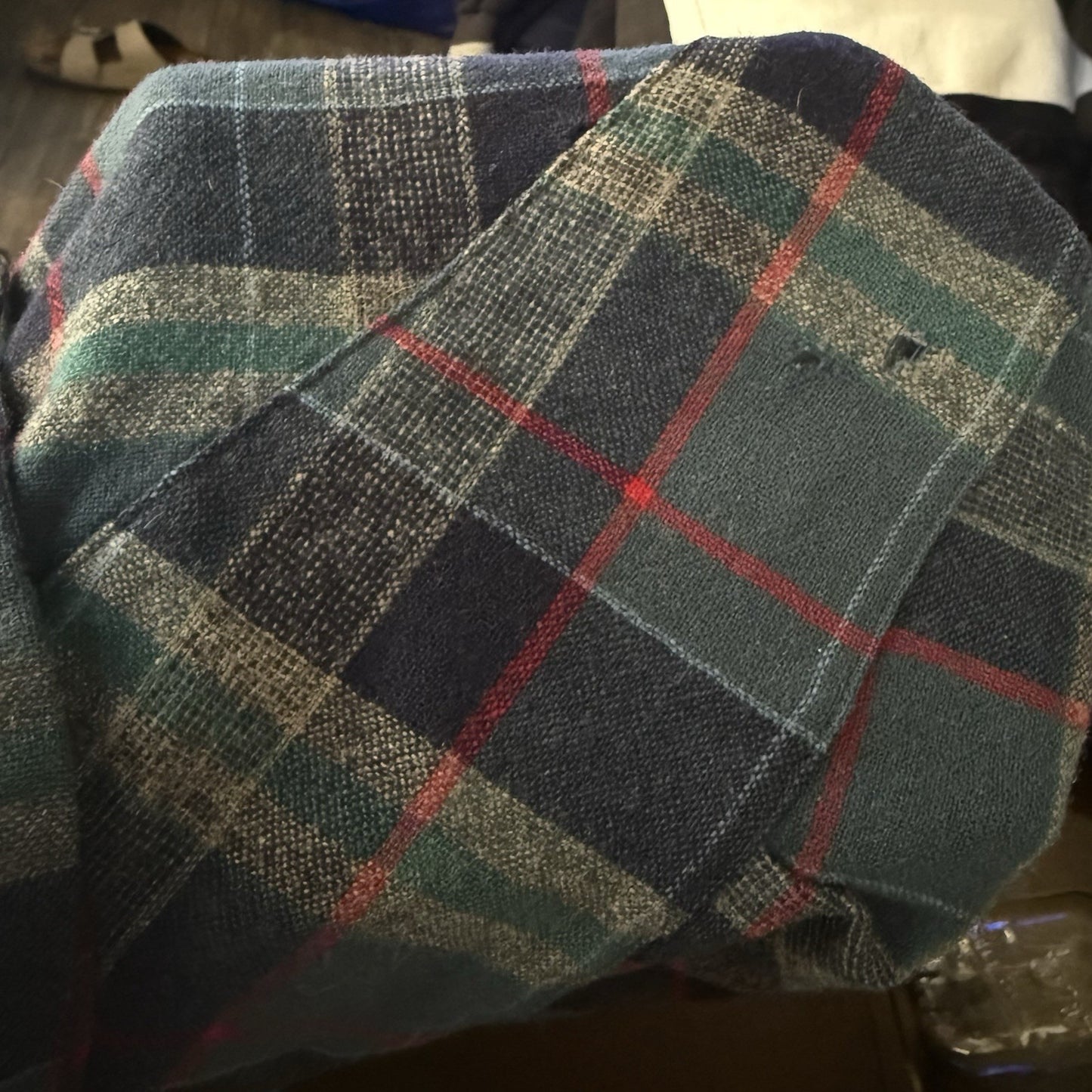 VTG PENDLETON 60s WOOL LOOP COLLAR GREEN BLUE PLAID BUTTON LONG SLEEVE SHIRT 2XL Yesterday's Fits Clothing Fashion Vintage Streetwear Fashion Item