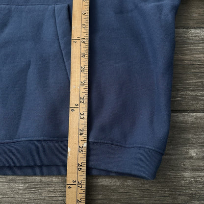 NWT STUSSY SPORT BLUE PULLOVER HEAVYWEIGHT HOODIE SWEATSHIRT SZ XL SATIN PATCH Yesterday's Fits Clothing Fashion Vintage Streetwear Fashion Item
