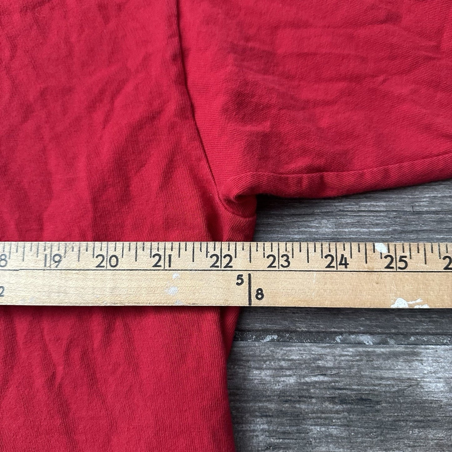 VTG 90s GUESS JEANS USA STAR RED SHORT SLEEVE SPELL OUT GRAPHIC T-SHIRT XL