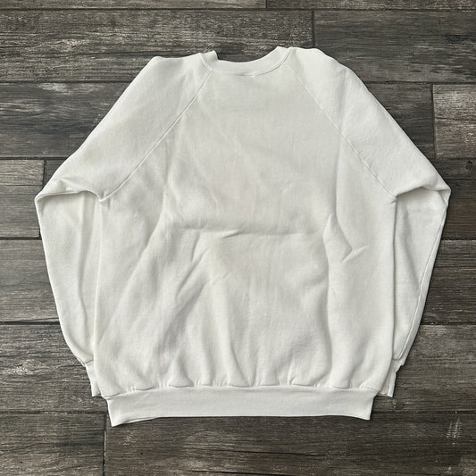 VTG 1987 NCAA FINAL FOUR BASKETBALL WHITE SWEATSHIRT FITS SZ M INDIANA UNLV Yesterday's Fits Clothing Fashion Vintage Streetwear Fashion Item