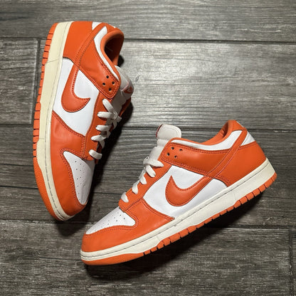 NIKE DUNK LOW SP SYRACUSE ORANGE WHITE COLLEGE CU1726 101 NO BOX SZ 10 SNEAKERS Yesterday's Fits Clothing Fashion Vintage Streetwear Fashion Item