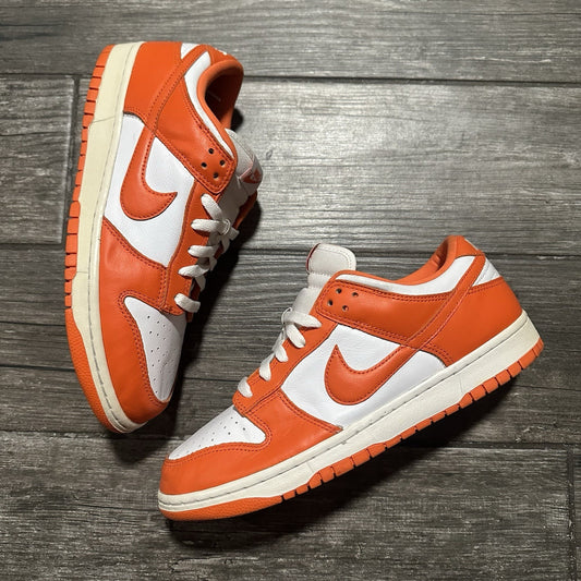 NIKE DUNK LOW SP SYRACUSE ORANGE WHITE COLLEGE CU1726 101 NO BOX SZ 10 SNEAKERS Yesterday's Fits Clothing Fashion Vintage Streetwear Fashion Item