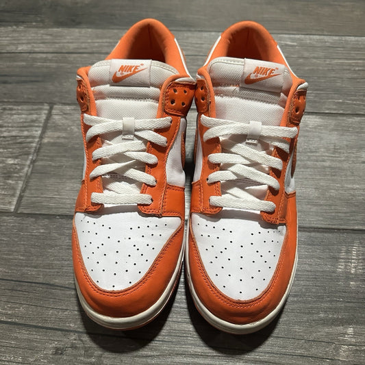 NIKE DUNK LOW SP SYRACUSE ORANGE WHITE COLLEGE CU1726 101 NO BOX SZ 10 SNEAKERS Yesterday's Fits Clothing Fashion Vintage Streetwear Fashion Item