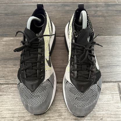 WMNS NIKE AIR MAX FLYKNIT RACER BLACK WHITE VOLT SZ 7.5 DM9073-002 SNEAKERS Yesterday's Fits Clothing Fashion Vintage Streetwear Fashion Item