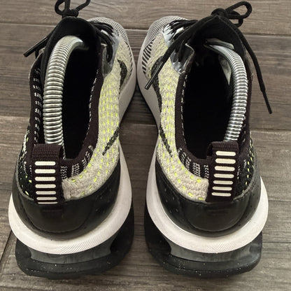 WMNS NIKE AIR MAX FLYKNIT RACER BLACK WHITE VOLT SZ 7.5 DM9073-002 SNEAKERS Yesterday's Fits Clothing Fashion Vintage Streetwear Fashion Item