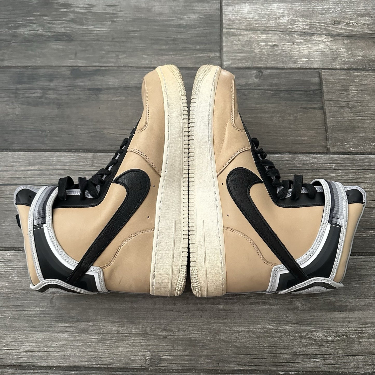 NIKE AIR FORCE 1 HIGH TISCI TAN 669919 200 BROWN ATHLETIC NO BOX SZ 12 SNEAKERS Yesterday's Fits Clothing Fashion Vintage Streetwear Fashion Item