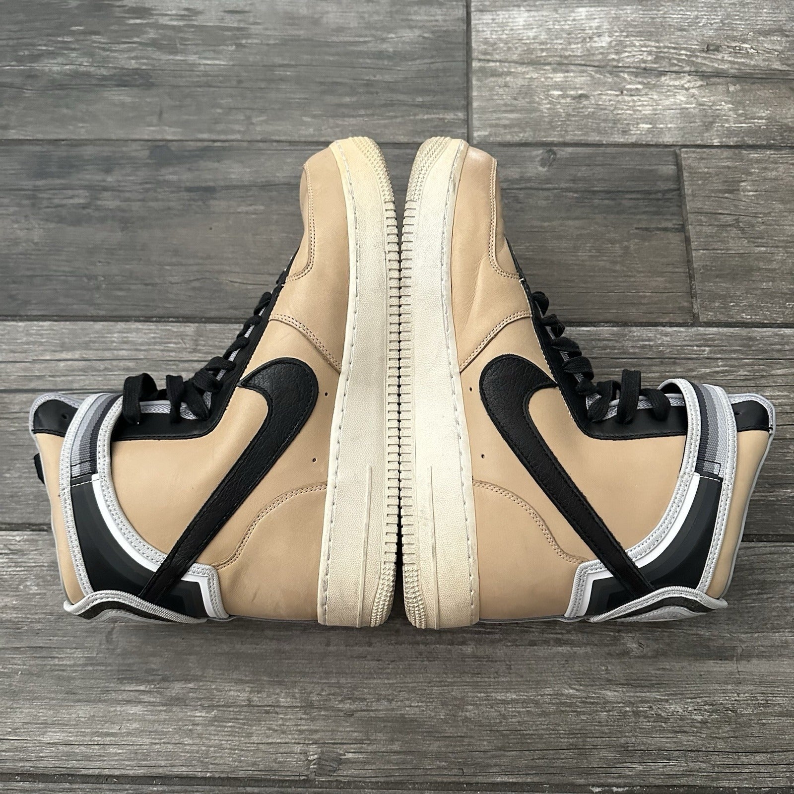 NIKE AIR FORCE 1 HIGH TISCI TAN 669919 200 BROWN ATHLETIC NO BOX SZ 12 SNEAKERS Yesterday's Fits Clothing Fashion Vintage Streetwear Fashion Item