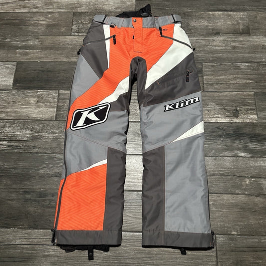 KLIM KAOS SERIES SNOWMOBILE SNOW BIB PANTS M ORANGE GREY BLACK WHITE GORE-TEX Yesterday's Fits Clothing Fashion Vintage Streetwear Fashion Item