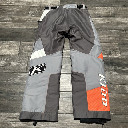KLIM KAOS SERIES SNOWMOBILE SNOW BIB PANTS M ORANGE GREY BLACK WHITE GORE-TEX Yesterday's Fits Clothing Fashion Vintage Streetwear Fashion Item