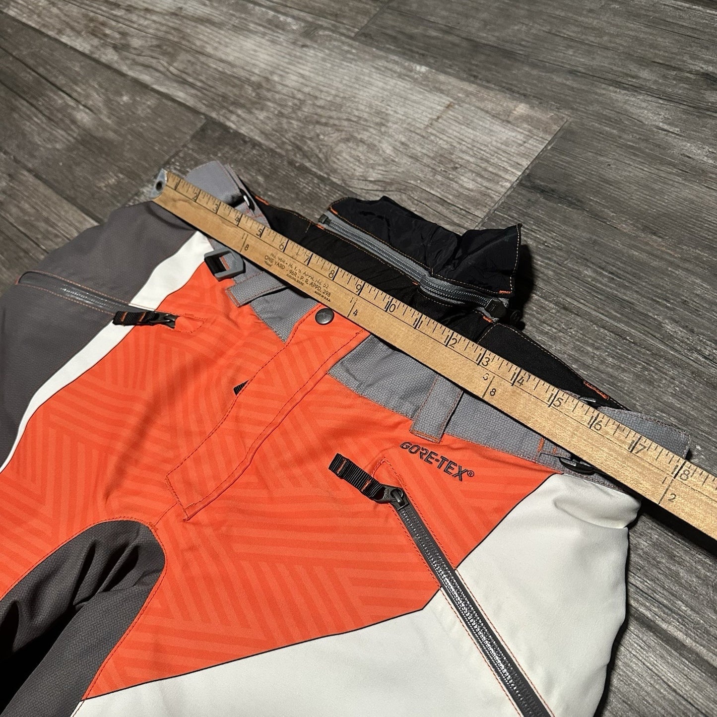 KLIM KAOS SERIES SNOWMOBILE SNOW BIB PANTS M ORANGE GREY BLACK WHITE GORE-TEX Yesterday's Fits Clothing Fashion Vintage Streetwear Fashion Item