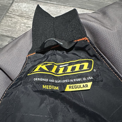 KLIM KAOS SERIES SNOWMOBILE SNOW BIB PANTS M ORANGE GREY BLACK WHITE GORE-TEX Yesterday's Fits Clothing Fashion Vintage Streetwear Fashion Item