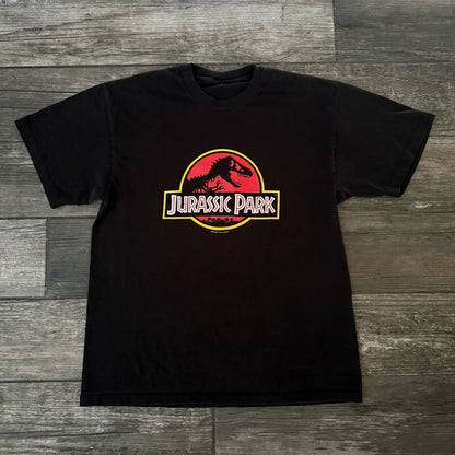 VTG 1992 JURASSIC PARK MOVIE PROMO T-SHIRT TEE BLACK SZ S SMALL SHORT SLEEVE Yesterday's Fits Clothing Fashion Vintage Streetwear Fashion Item