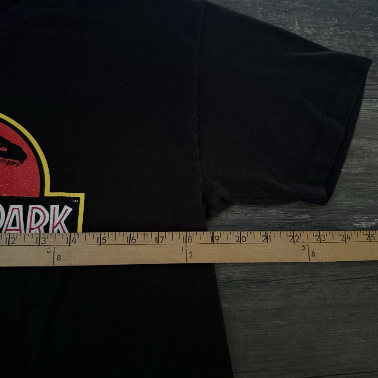 VTG 1992 JURASSIC PARK MOVIE PROMO T-SHIRT TEE BLACK SZ S SMALL SHORT SLEEVE Yesterday's Fits Clothing Fashion Vintage Streetwear Fashion Item