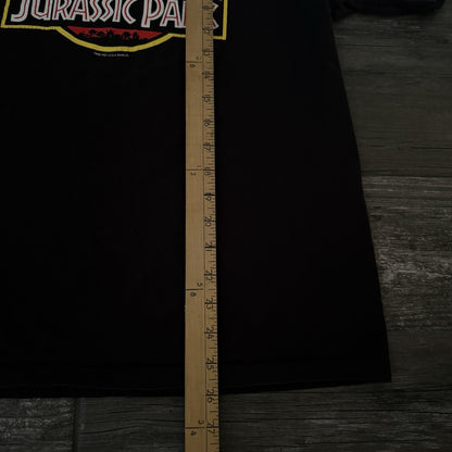 VTG 1992 JURASSIC PARK MOVIE PROMO T-SHIRT TEE BLACK SZ S SMALL SHORT SLEEVE Yesterday's Fits Clothing Fashion Vintage Streetwear Fashion Item