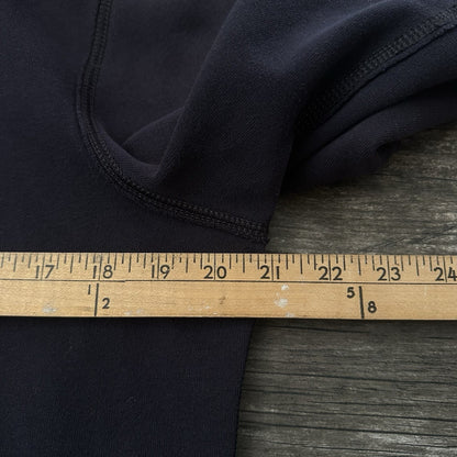 Y2K ABERCROMBIE & FITCH NAVY BLUE WHITE LOGO HOODIE SWEATSHIRT ZIP UP SZ S Yesterday's Fits Clothing Fashion Vintage Streetwear Fashion Item