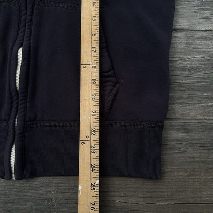 Y2K ABERCROMBIE & FITCH NAVY BLUE WHITE LOGO HOODIE SWEATSHIRT ZIP UP SZ S Yesterday's Fits Clothing Fashion Vintage Streetwear Fashion Item