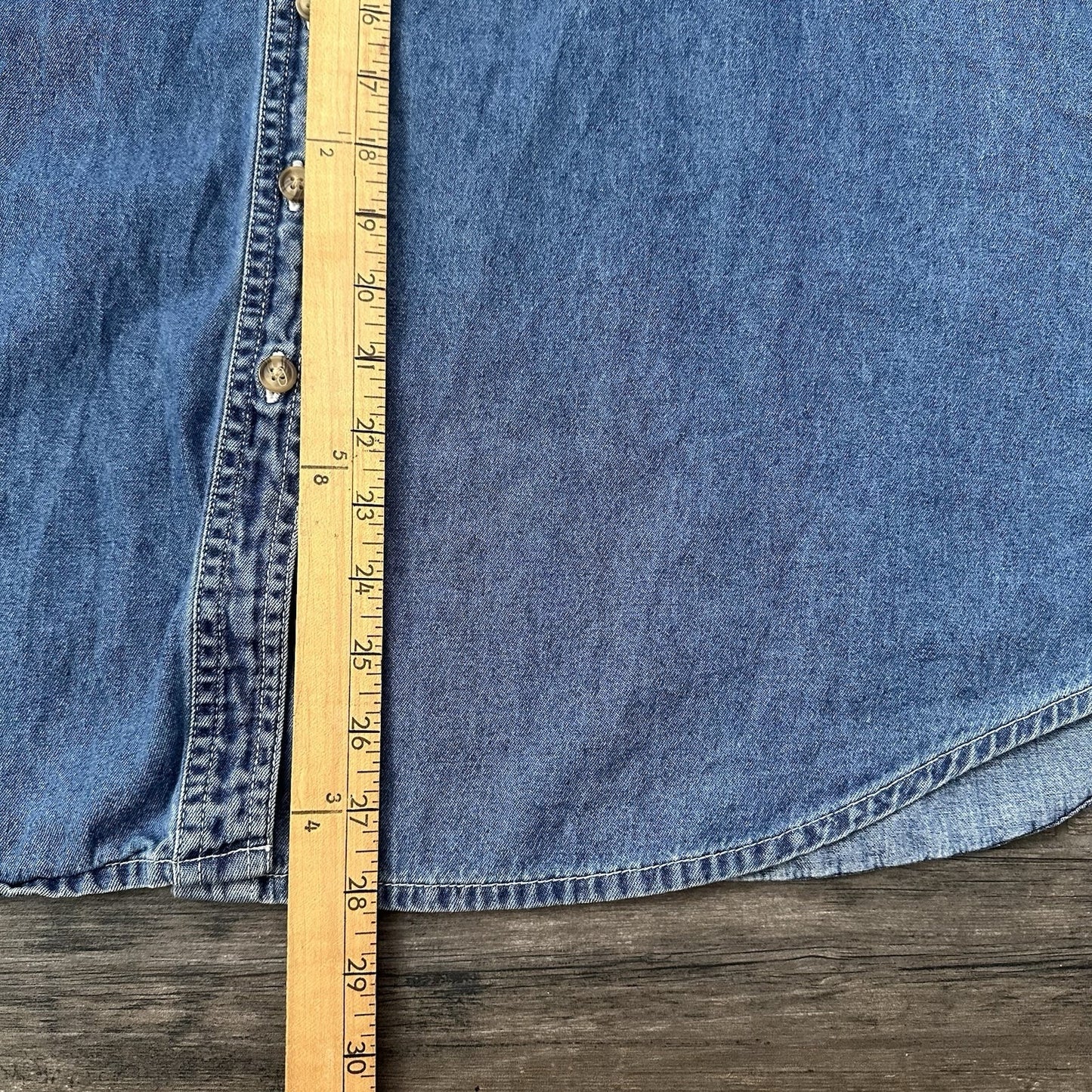 VTG DISNEY WINNIE THE POOH BLUE DENIM JEAN SHIRT BUTTON UP EMBROIDERED WOMEN XL Yesterday's Fits Clothing Fashion Vintage Streetwear Fashion Item