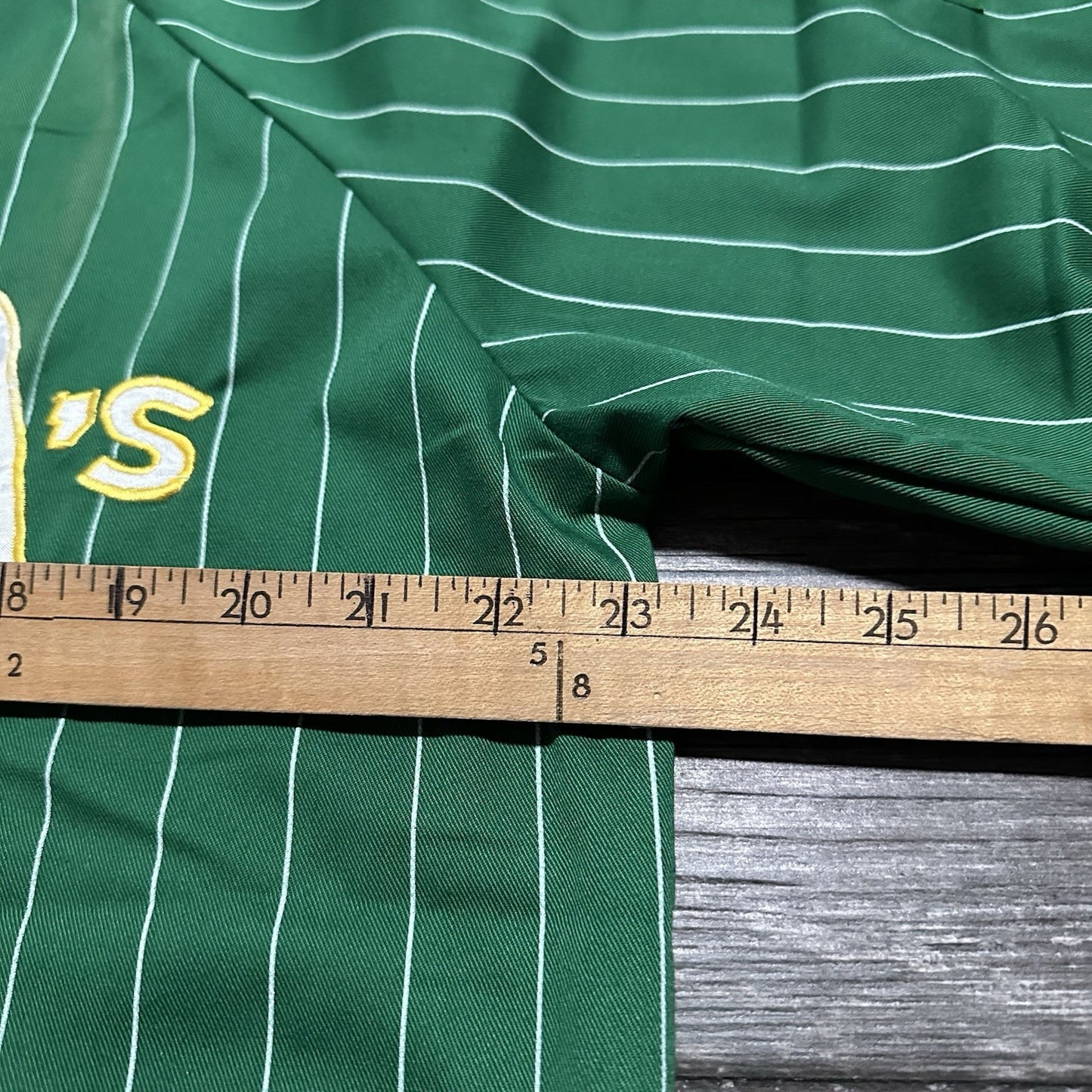 VTG 80s STARTER OALAND ATHLETICS A'S GREEN PINSTRIPE BASEBALL JERSEY SZ XL Yesterday's Fits Clothing Fashion Vintage Streetwear Fashion Item