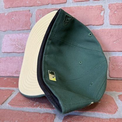 NEW ERA TORONTO BLUE JAYS GREEN CROCODILE PACK FITTED BASEBALL HAT YELLOW SZ 7 Yesterday's Fits Clothing Fashion Vintage Streetwear Fashion Item