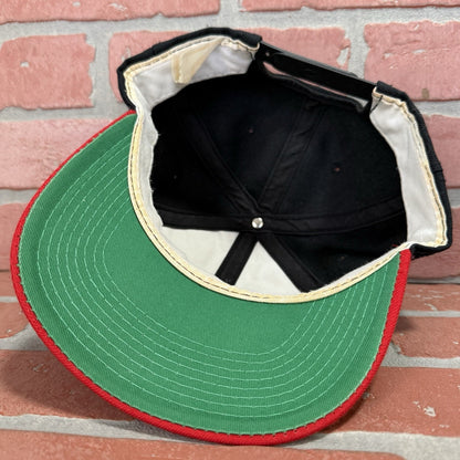 VTG SPORTS SPECIALTIES UNLV RUNNIN REBELS SCRIPT SNAPBACK RED BLACK DOME ADJUST Yesterday's Fits Clothing Fashion Vintage Streetwear Fashion Item