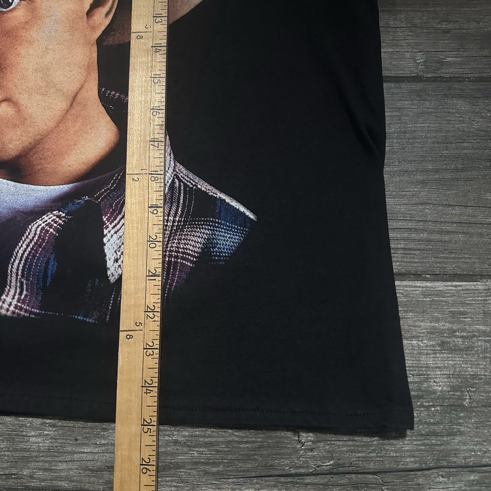 VTG 90s GARTH BROOKS TOUR TEE BLACK CHOPPED T-SHIRT CROPPED SZ L HANES Yesterday's Fits Clothing Fashion Vintage Streetwear Fashion Item