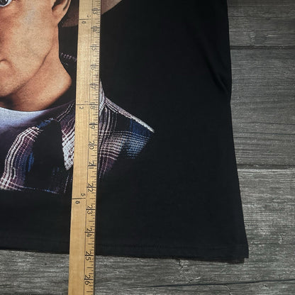 VTG 90s GARTH BROOKS TOUR TEE BLACK CHOPPED T-SHIRT CROPPED SZ L HANES Yesterday's Fits Clothing Fashion Vintage Streetwear Fashion Item