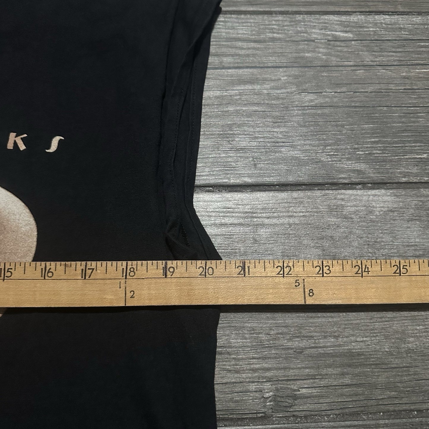 VTG 90s GARTH BROOKS TOUR TEE BLACK CHOPPED T-SHIRT CROPPED SZ L HANES Yesterday's Fits Clothing Fashion Vintage Streetwear Fashion Item