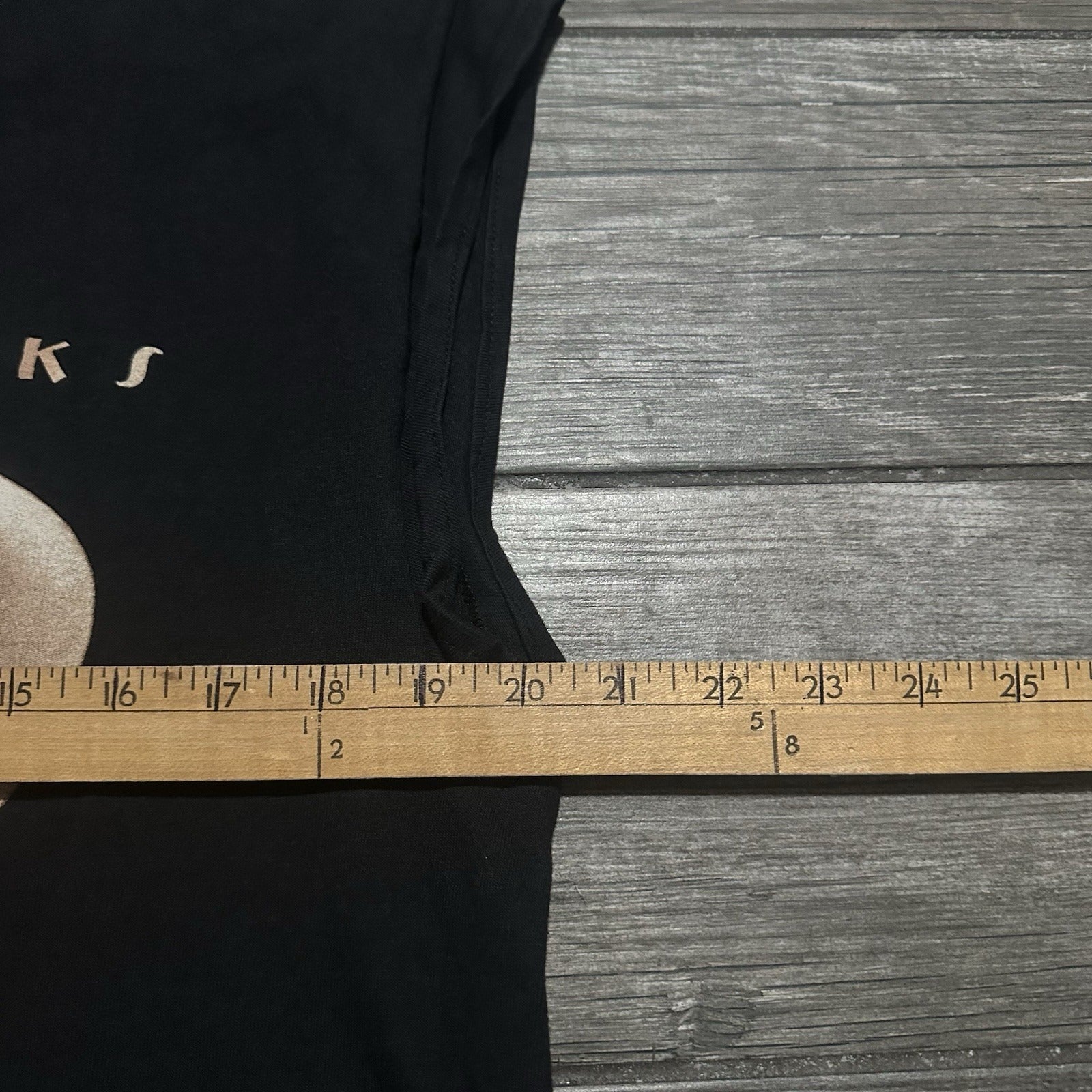 VTG 90s GARTH BROOKS TOUR TEE BLACK CHOPPED T-SHIRT CROPPED SZ L HANES Yesterday's Fits Clothing Fashion Vintage Streetwear Fashion Item