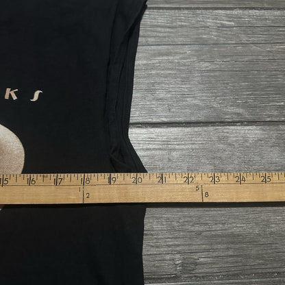 VTG 90s GARTH BROOKS TOUR TEE BLACK CHOPPED T-SHIRT CROPPED SZ L HANES Yesterday's Fits Clothing Fashion Vintage Streetwear Fashion Item