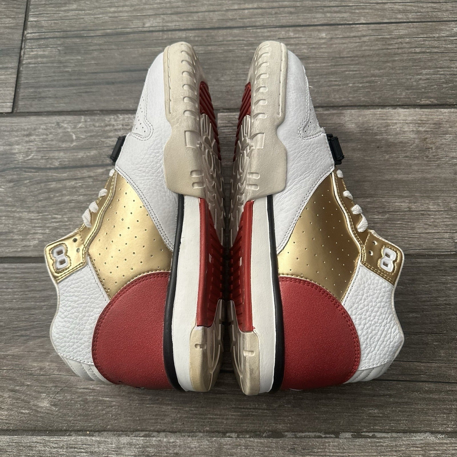 NIKE AIR TRAINER 1 MID PRM BRICK LAYER 607081-101 SZ 9 SNEAKERS RED WHITE NO BOX Yesterday's Fits Clothing Fashion Vintage Streetwear Fashion Item