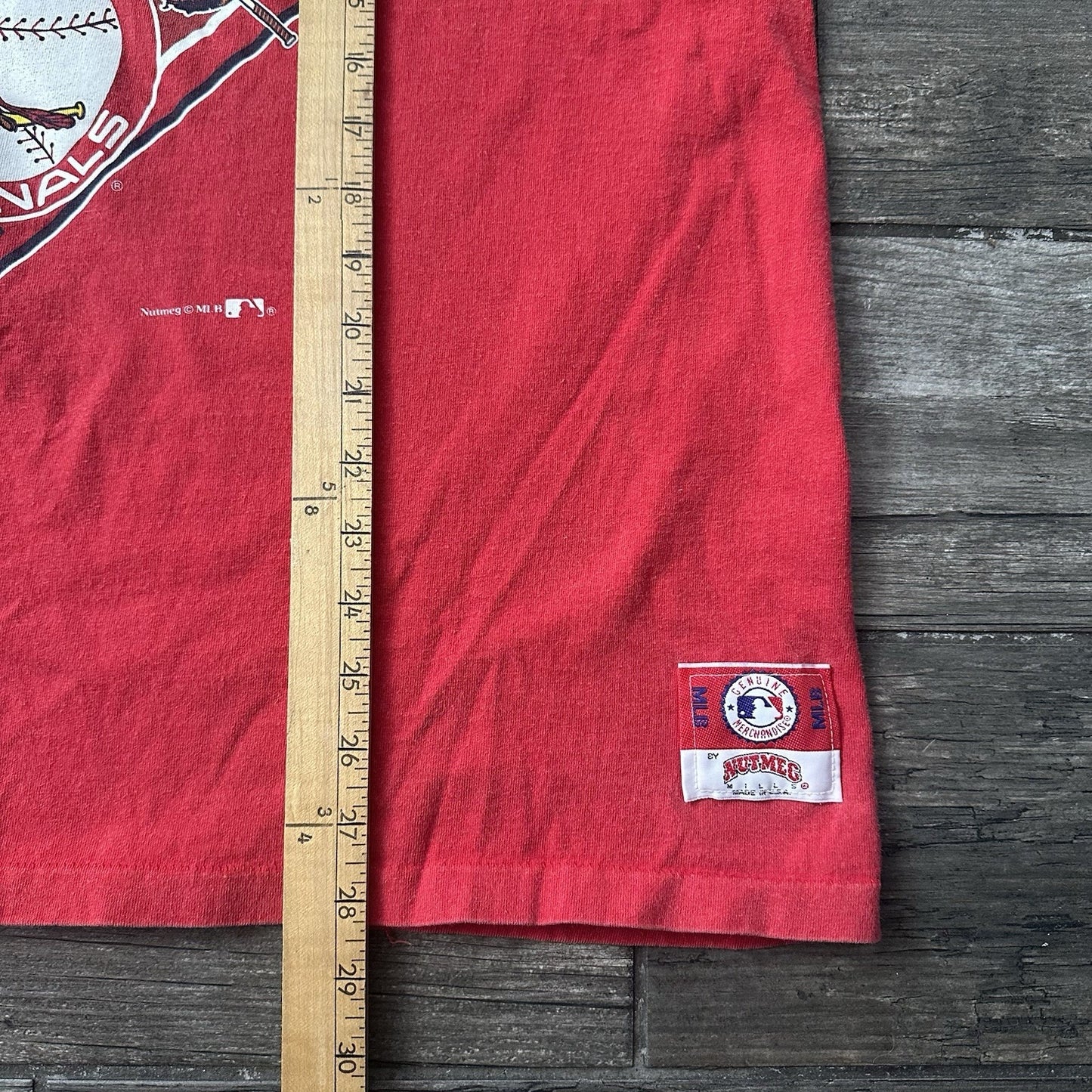 VTG 90s NUTMEG ST LOUIS CARDINALS BASEBALL MLB RED FADED TEE T-SHIRT SZ XL Yesterday's Fits Clothing Fashion Vintage Streetwear Fashion Item
