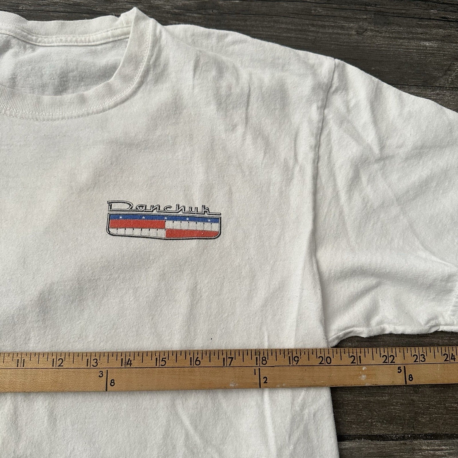 Y2K DANCHUK 1955 CHEVY CHEVROLET BEL AIR SEE YA WHITE TEE T-SHIRT SZ L CAR CLUB Yesterday's Fits Clothing Fashion Vintage Streetwear Fashion Item