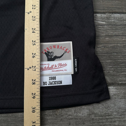 NWT $160 MITCHELL & NESS LOS ANGELES RAIDERS BO JACKSON BLACK FOOTBALL JERSEY L Yesterday's Fits Clothing Fashion Vintage Streetwear Fashion Item