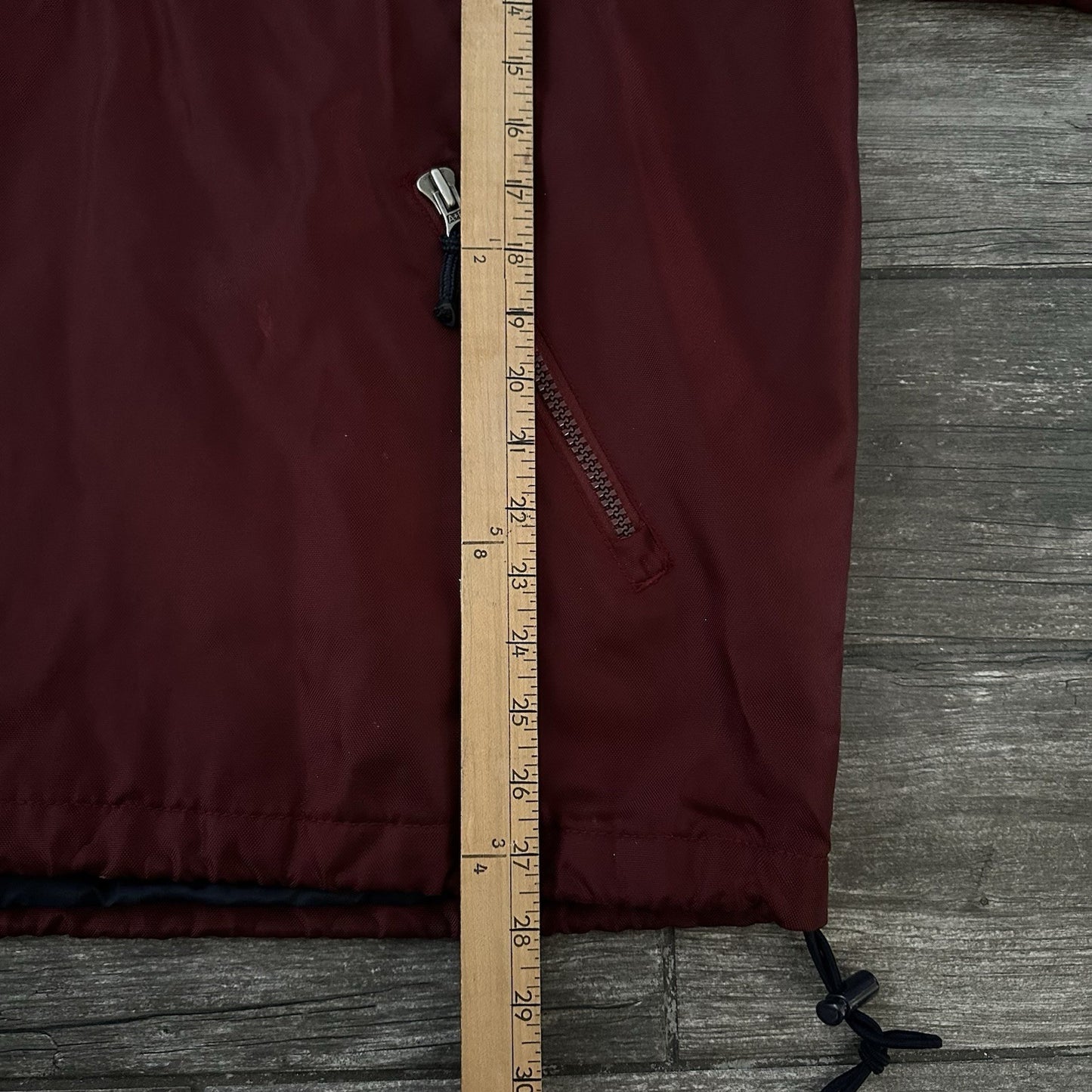 VTG ABERCROMBIE & FITCH ANORAK MAROON SHERPA HOOD JACKET SZ S OVERSIZED 1/4 ZIP Yesterday's Fits Clothing Fashion Vintage Streetwear Fashion Item