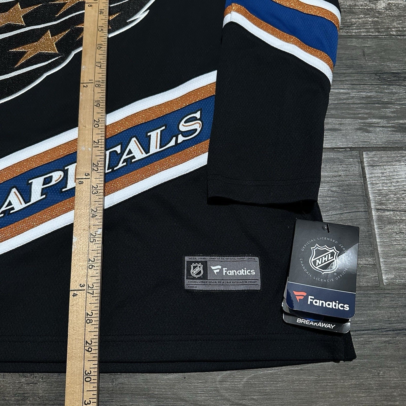 NWT FANATICS WASHINGTON CAPITALS BLACK HOCKEY JERSEY TOM WILSON SZ L NEW Yesterday's Fits Clothing Fashion Vintage Streetwear Fashion Item