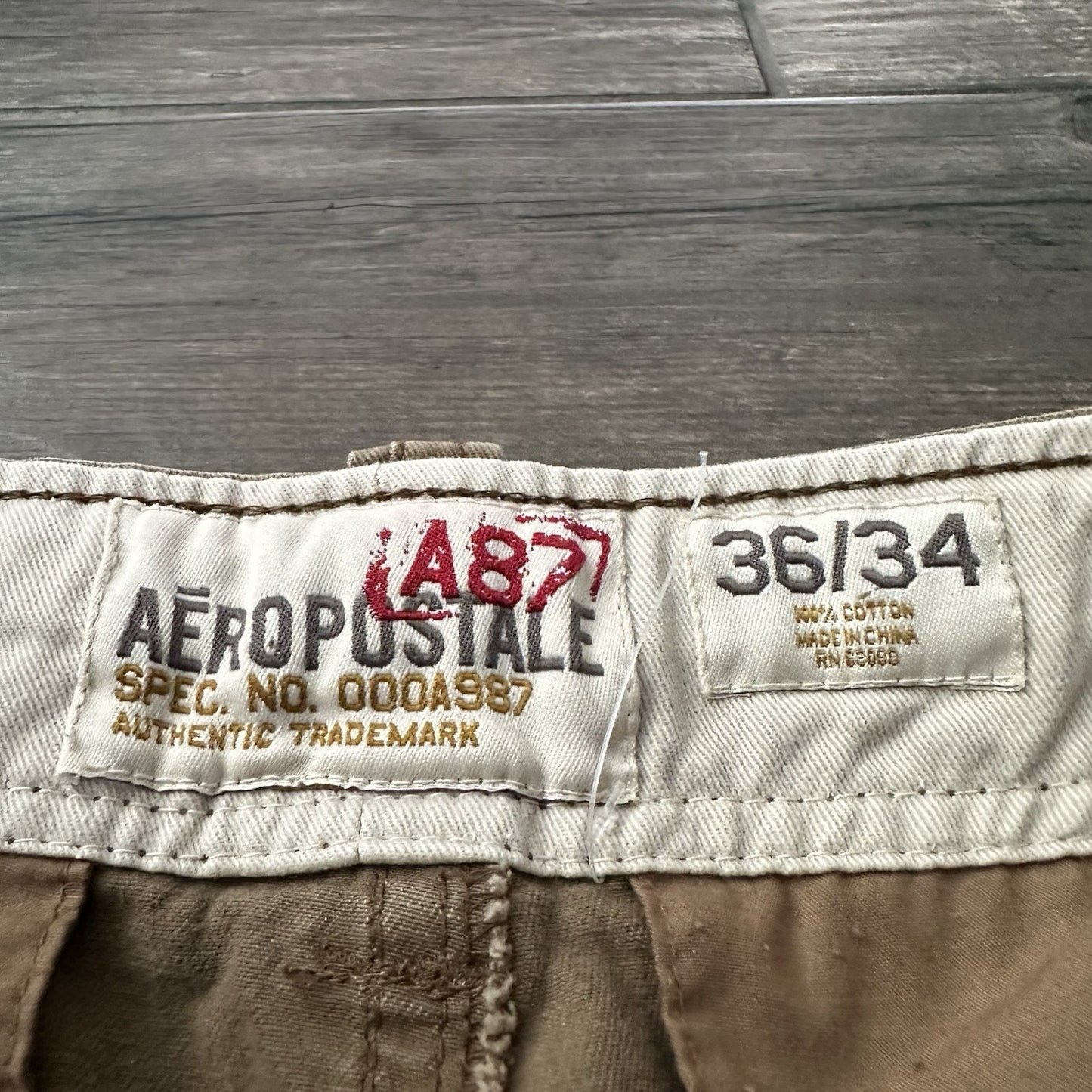 VTG Y2K AEROPOSTALE AERO CARGO BAGGY BROWN PANTS MEASURES 36x32 PARATROOPER Yesterday's Fits Clothing Fashion Vintage Streetwear Fashion Item