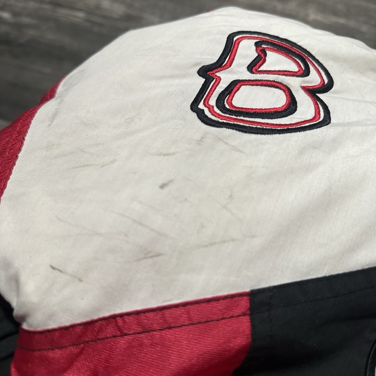 VTG PRO PLAYER CHICAGO BULLS GRAFFITI KIDS PUFFER JACKET BASKETBALL SZ S RED Yesterday's Fits Clothing Fashion Vintage Streetwear Fashion Item