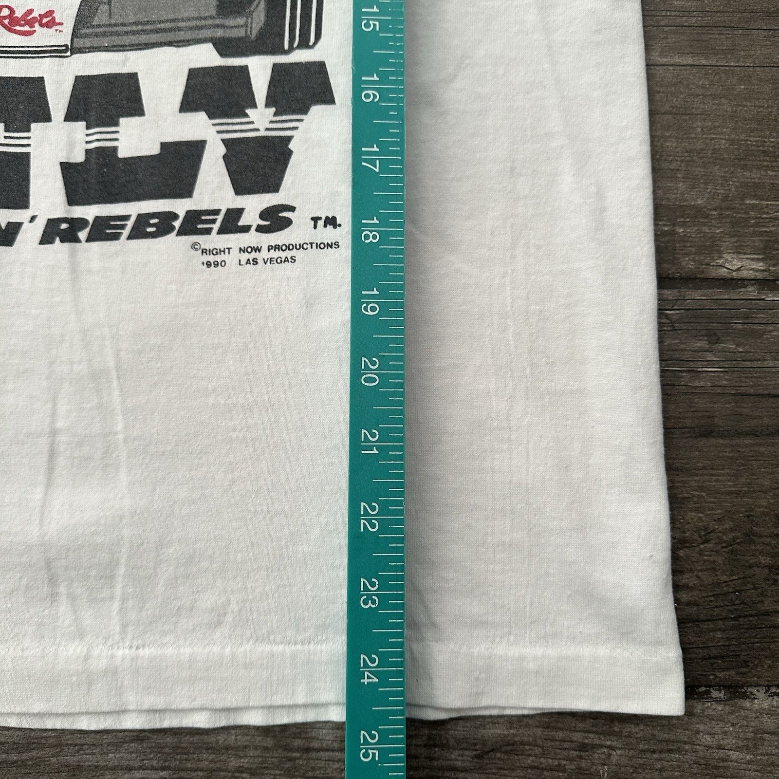 VTG 1990-91 UNLV RUNNIN REBELS WHITE COLLEGE T-SHIRT NATIONAL CHAMPS FITS SZ M Yesterday's Fits Clothing Fashion Vintage Streetwear Fashion Item