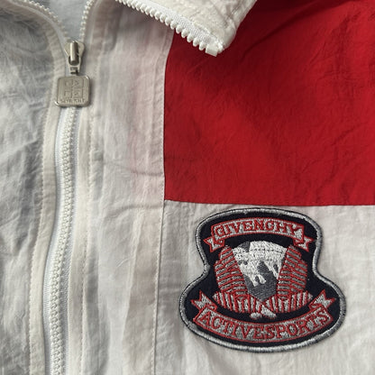 VTG 80s GIVENCHY ACTIVES PORTS RED WHITE BLUE WINDBREAKER TRACK JACKET ZIP XL Yesterday's Fits Clothing Fashion Vintage Streetwear Fashion Item