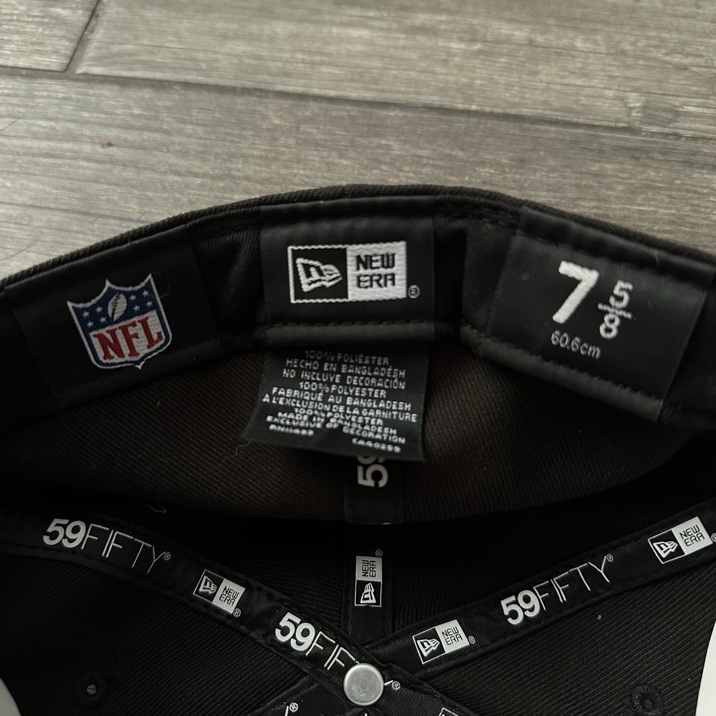 NEW ERA LAS VEGAS RAIDERS FITTED 7 5/8 FOOTBALL BLACK TAN HORSE COWBOY HAT PIN Yesterday's Fits Clothing Fashion Vintage Streetwear Fashion Item