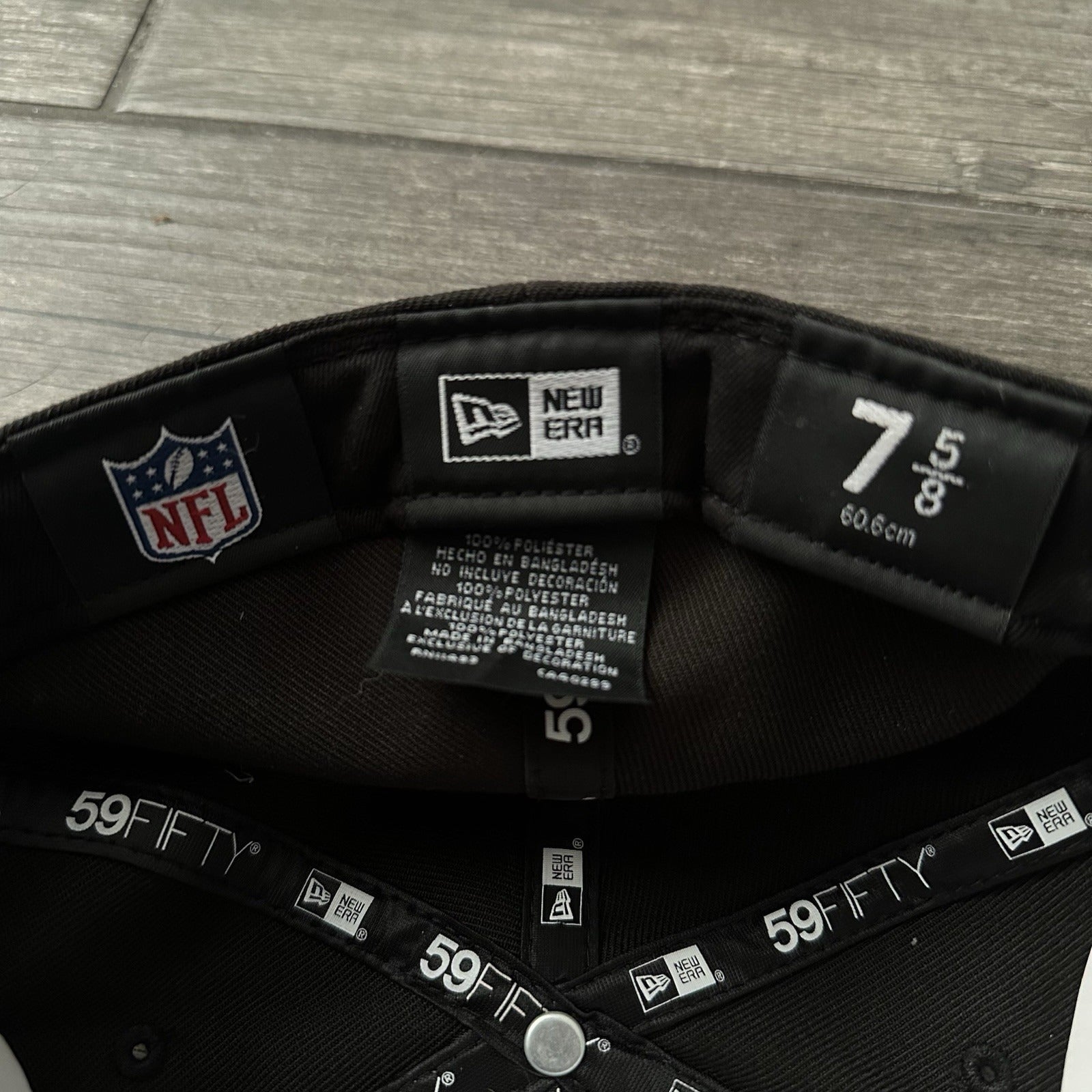 NEW ERA LAS VEGAS RAIDERS FITTED 7 5/8 FOOTBALL BLACK TAN HORSE COWBOY HAT PIN Yesterday's Fits Clothing Fashion Vintage Streetwear Fashion Item