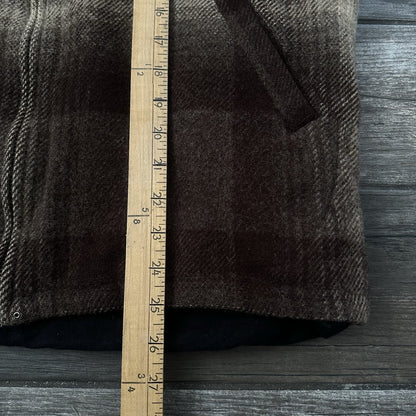 VTG POLO SPORT SPORTSMAN RALPH LAUREN PLAID WOOL BROWN COAT JACKET SHADOW SZ L Yesterday's Fits Clothing Fashion Vintage Streetwear Fashion Item