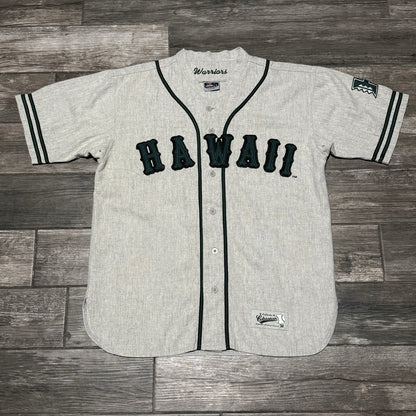 VTG COLOSSEUM HAWAII RAINBOWS WOOL BLEND HEATHER BASEBALL #1 JERSEY SZ XL Yesterday's Fits Clothing Fashion Vintage Streetwear Fashion Item