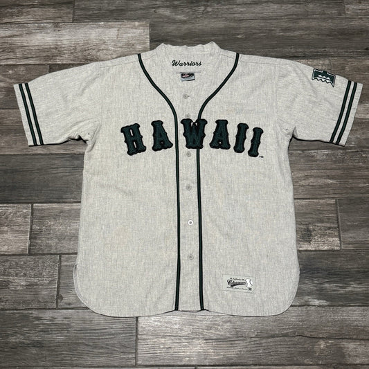 VTG COLOSSEUM HAWAII RAINBOWS WOOL BLEND HEATHER BASEBALL #1 JERSEY SZ XL Yesterday's Fits Clothing Fashion Vintage Streetwear Fashion Item