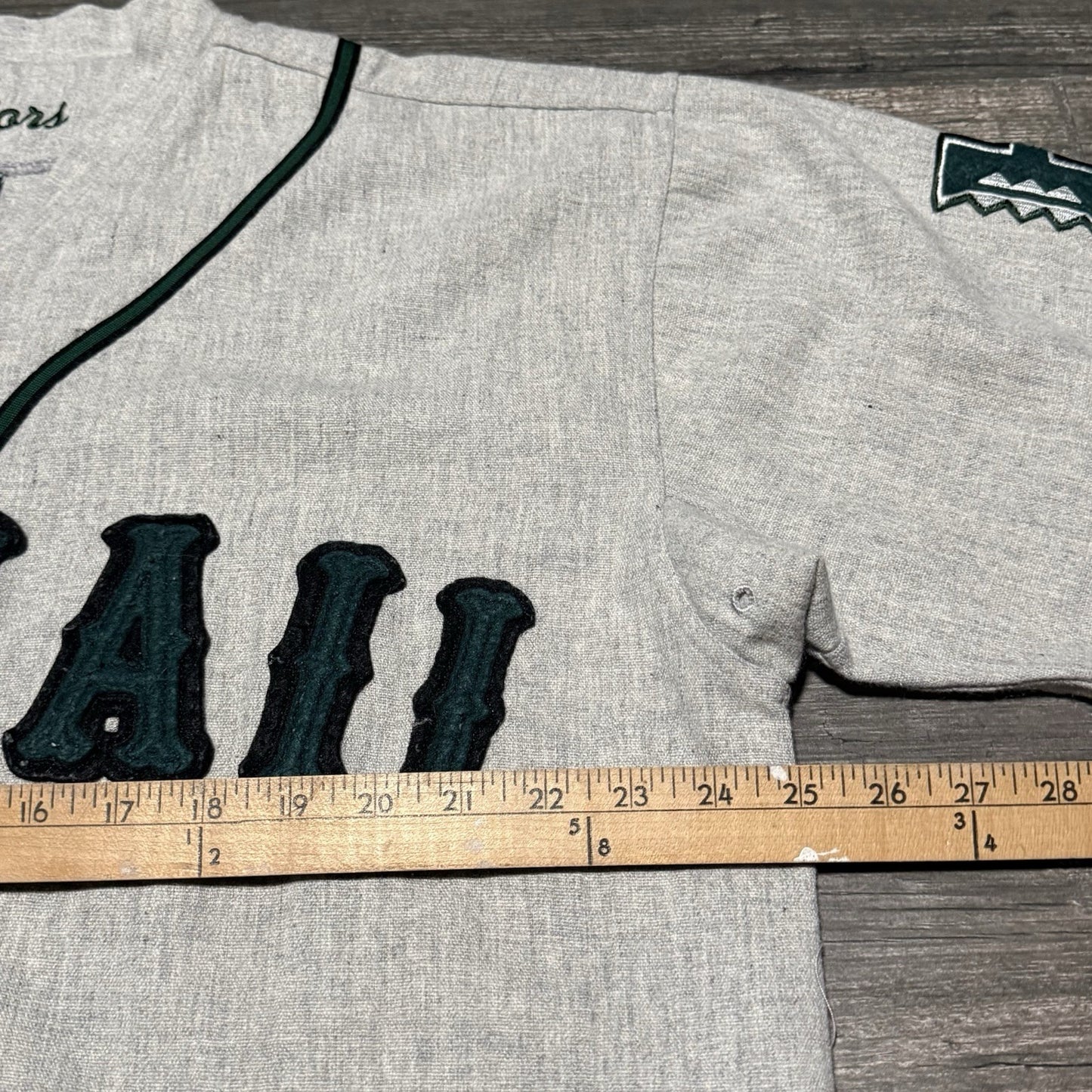 VTG COLOSSEUM HAWAII RAINBOWS WOOL BLEND HEATHER BASEBALL #1 JERSEY SZ XL Yesterday's Fits Clothing Fashion Vintage Streetwear Fashion Item